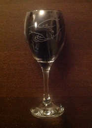 Paw in Hand Wine Glass